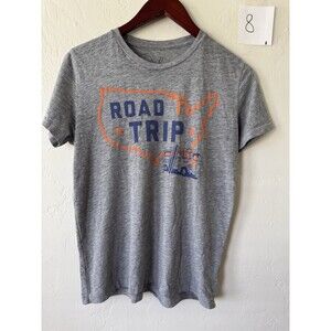 Peck Road Trip Graphic T Shirt 3XL Gray USA Map Checklist Tee Casual